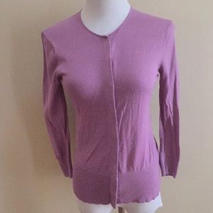 LOFT Cardigan Purple XS